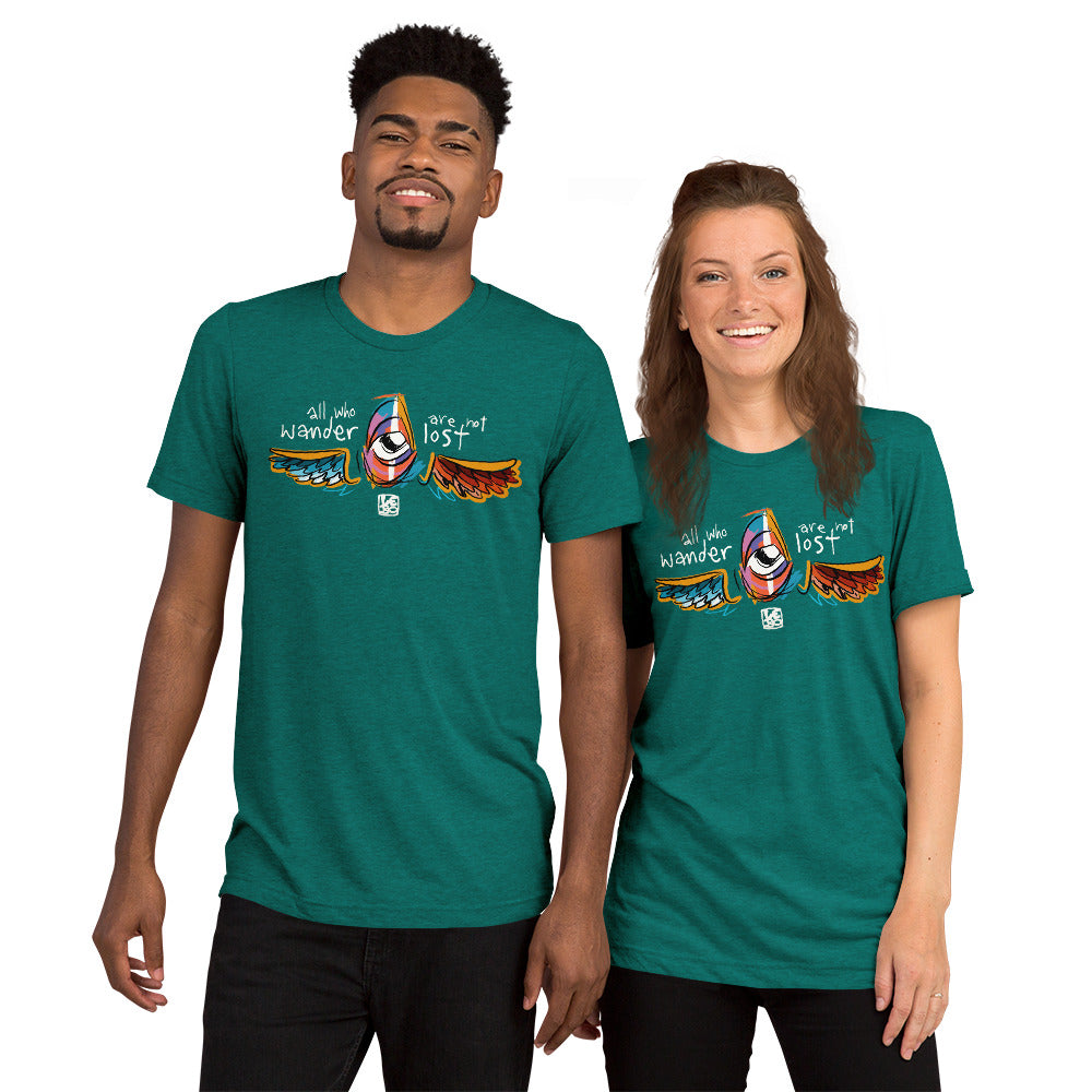 All Who Wander Are Not Lost – Lebo Unisex Short Sleeve T-Shirt